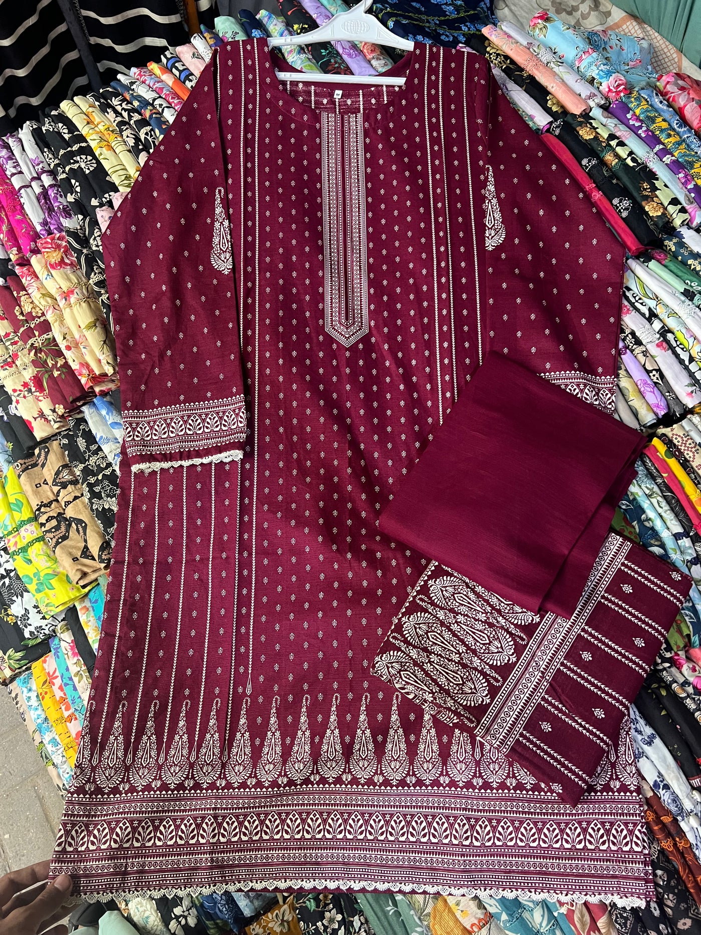 Binsaeed 3 Piece (Cotton Fabric)