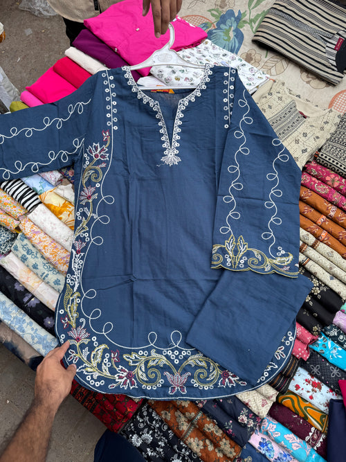 2 pc Embroidered Cord Set