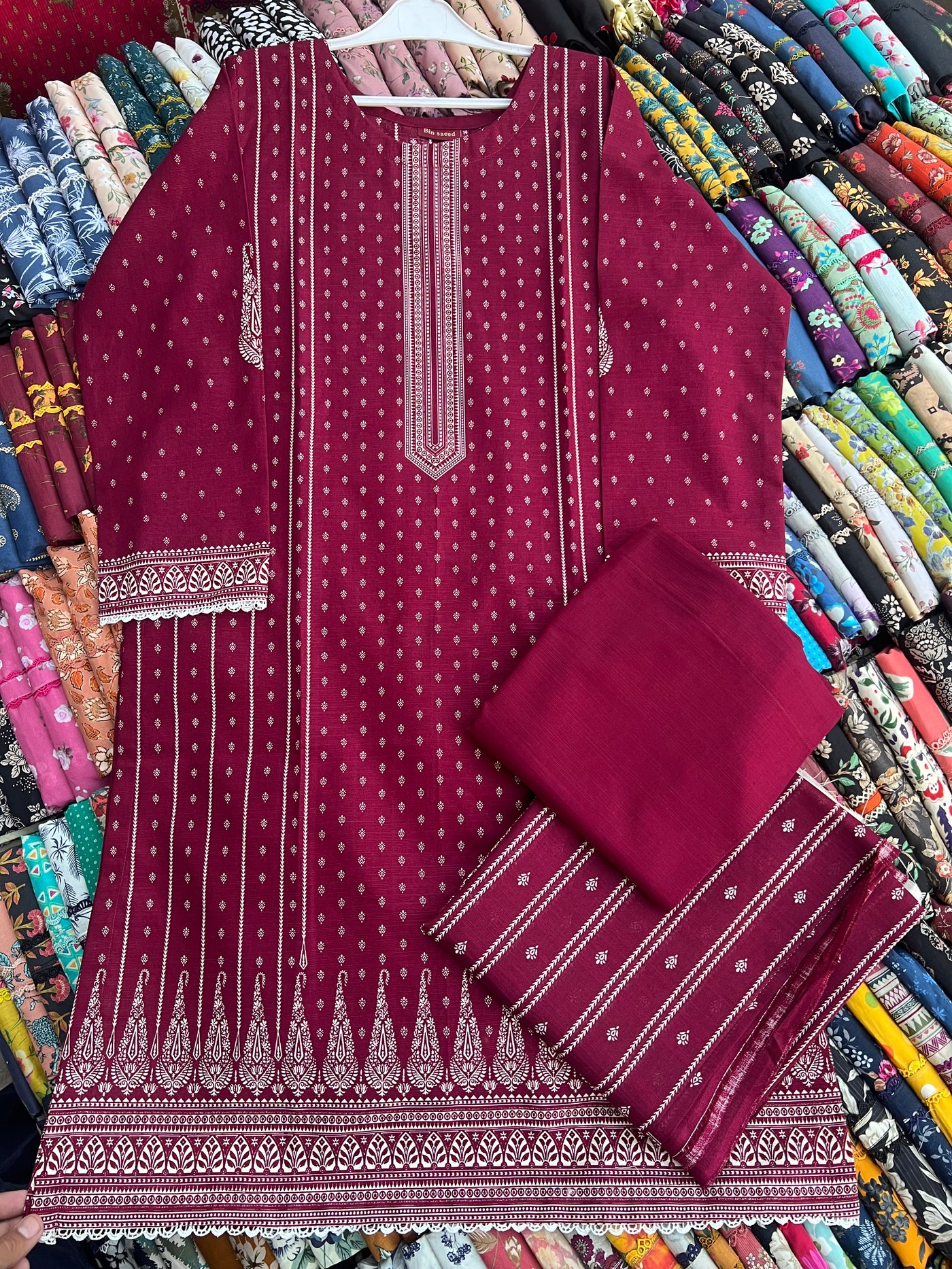 Binsaeed 3 Piece (Khaddar Fabric)