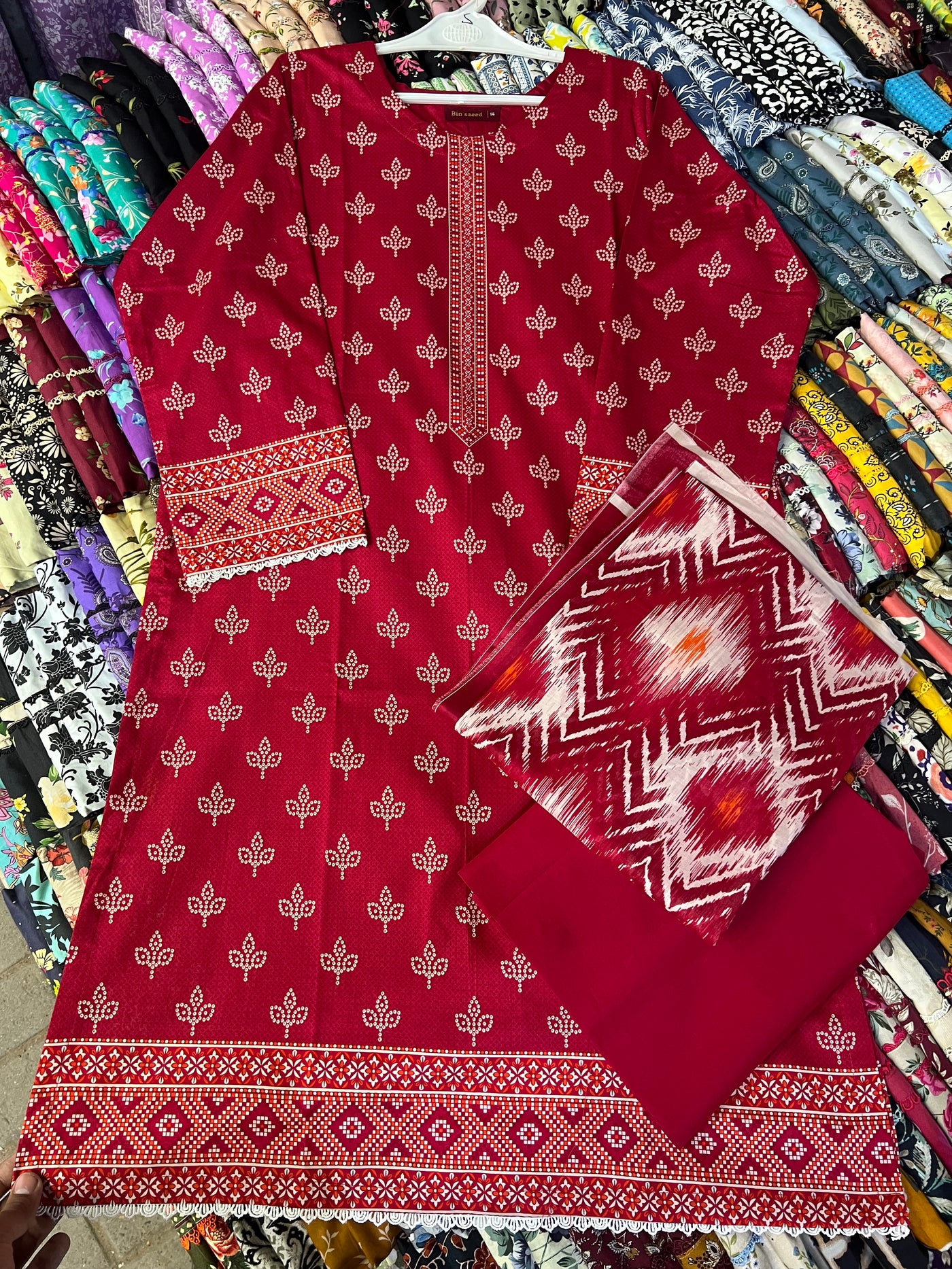 Binsaeed 3 Piece (Cotton Fabric)