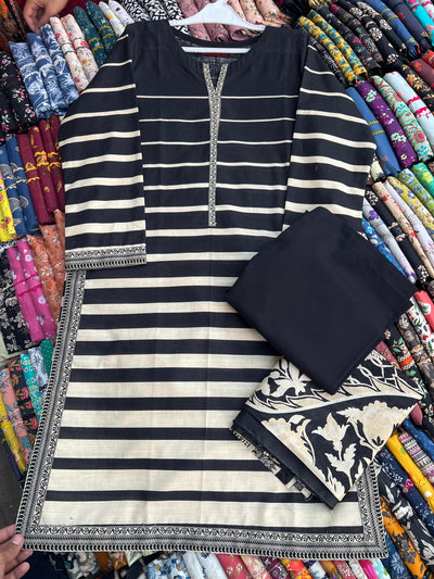 Binsaeed 3 Piece (Khaddar Fabric)