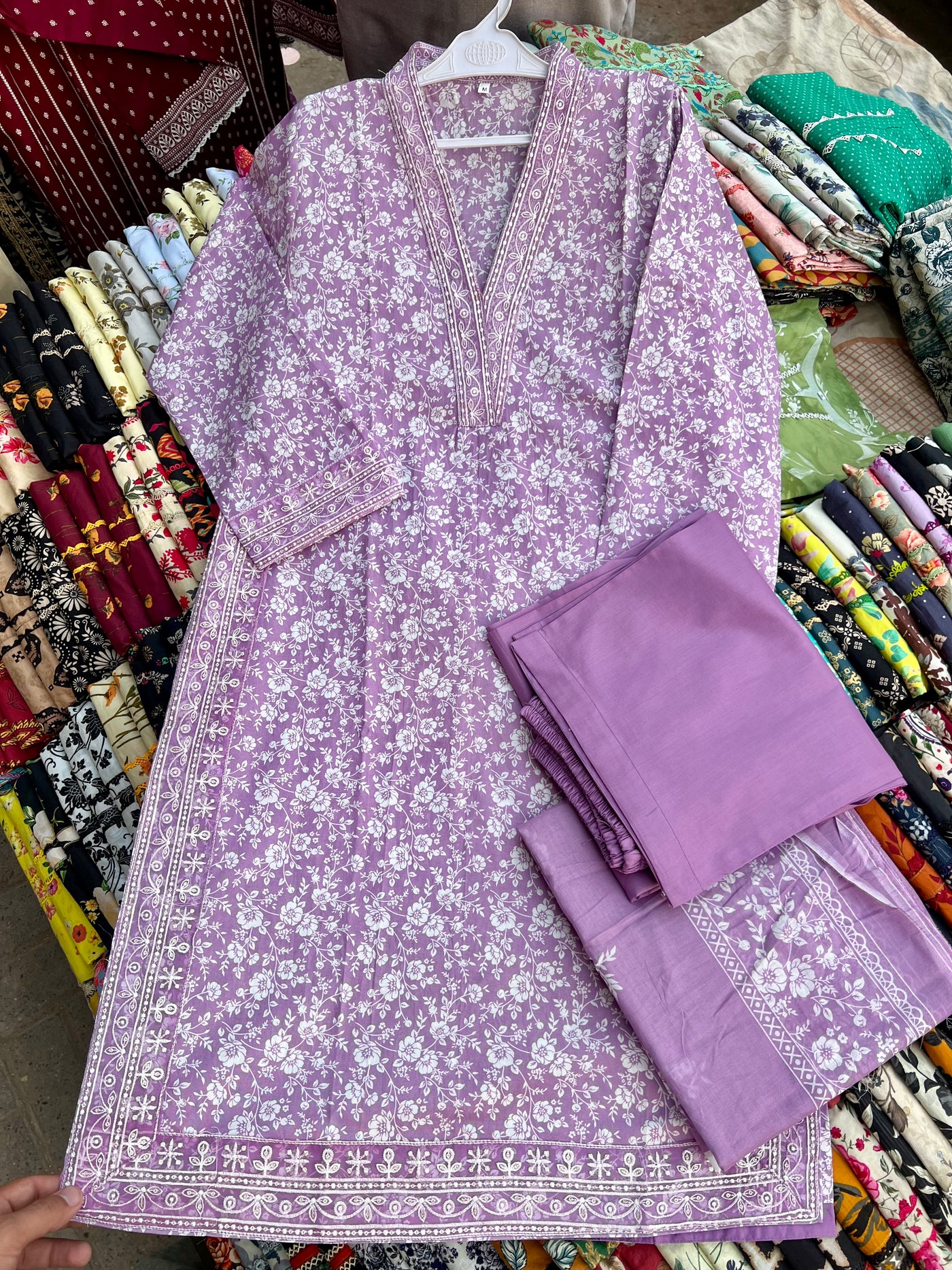 Binsaeed Eplic Work 3 Piece (Cotton Fabric)