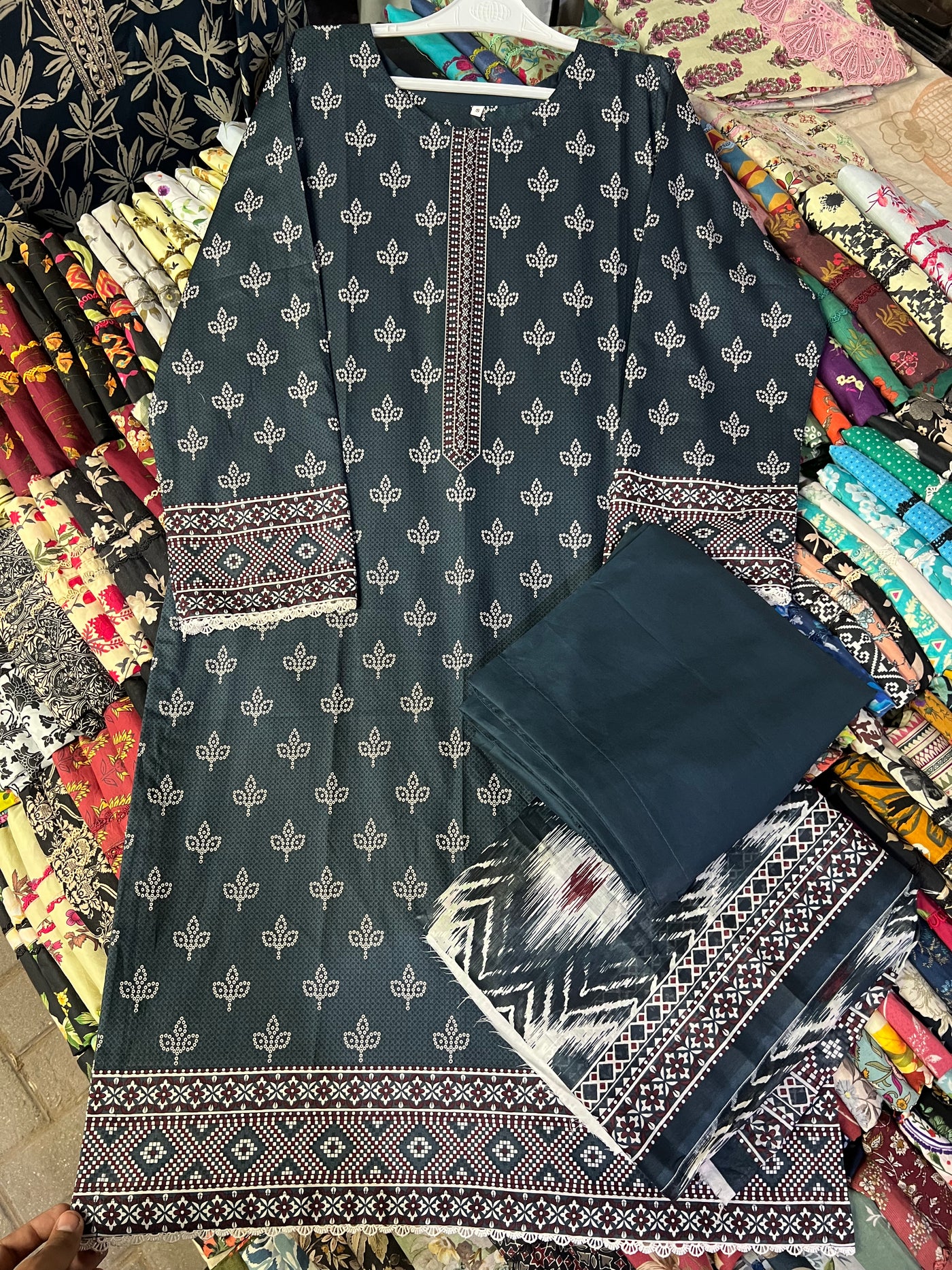 Binsaeed 3 Piece (Cotton Fabric)