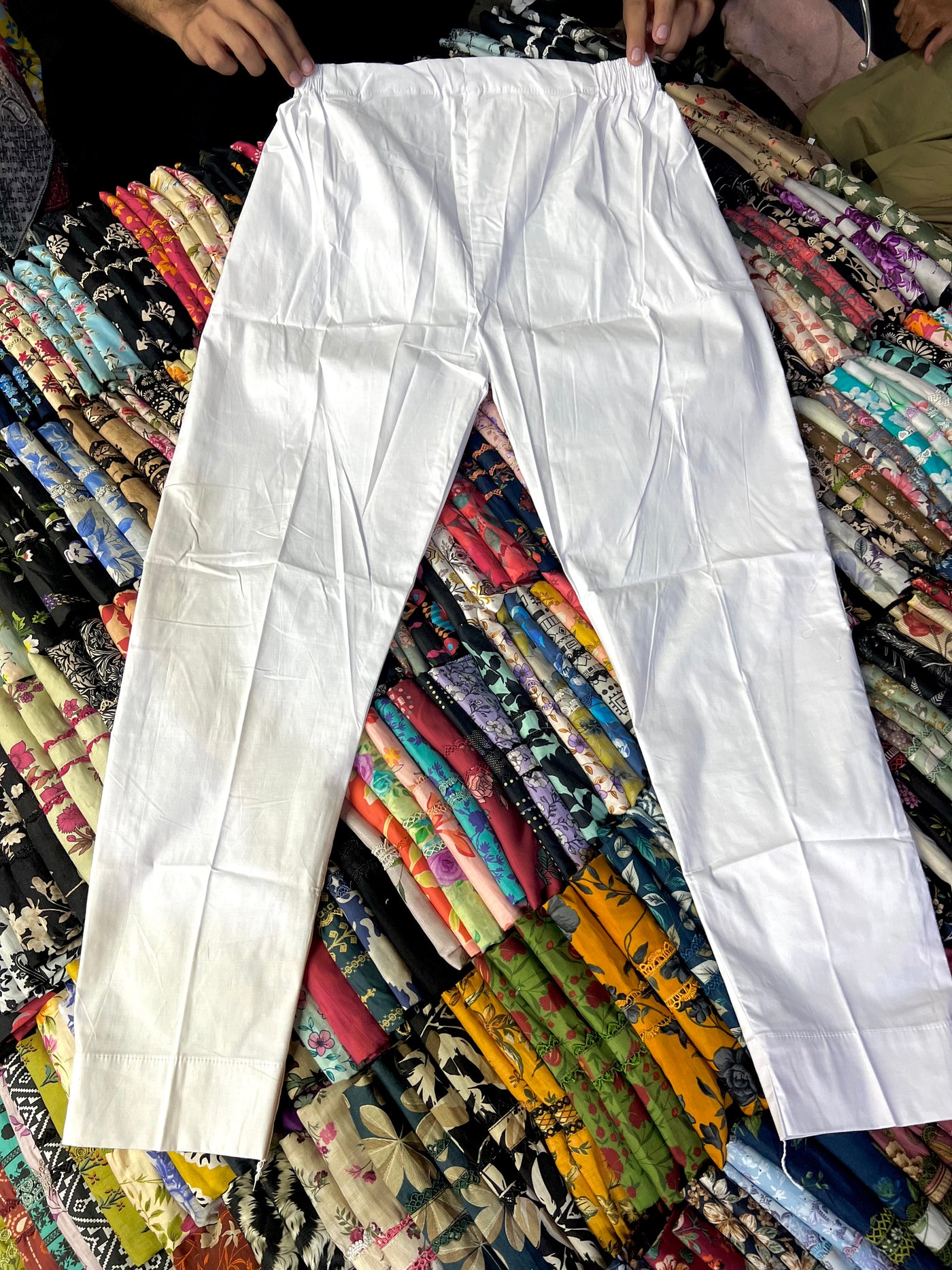 Cotton Stretchable Trouser (White Color)