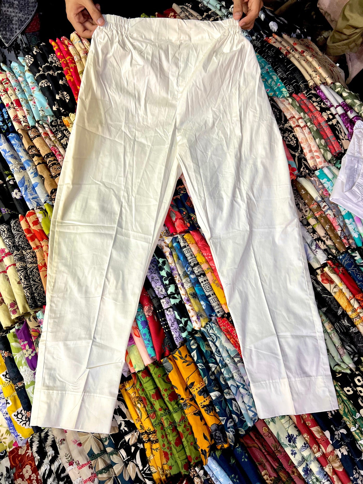 Cotton Stretchable Trouser (Off White Color)