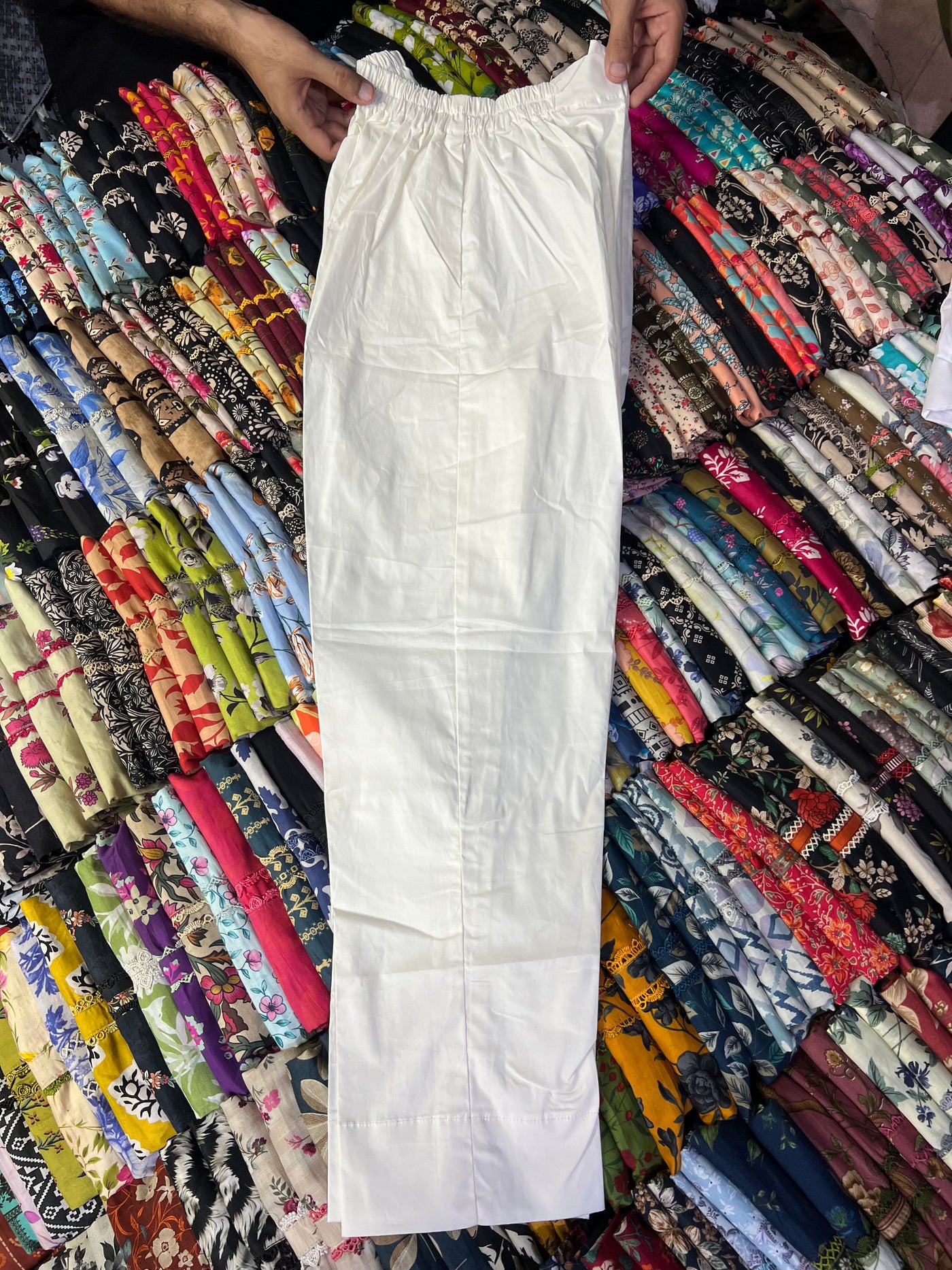 Cotton Stretchable Trouser (White Color)