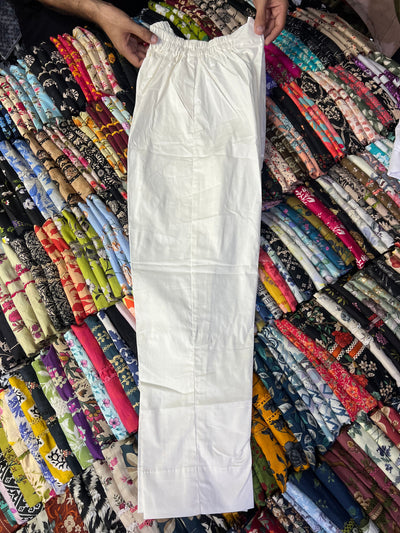Cotton Stretchable Trouser (White Color)